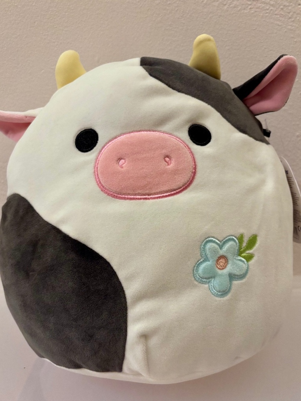 Squishmallows Connor Cow With Flower 11 Inch Tall Easter 2023 NWT